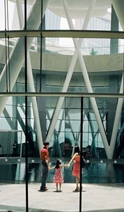 ArtScience Museum Lobby with natural light