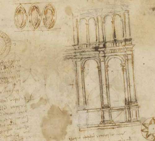 Architecture theme for Da Vinci: Shaping the Future exhibition