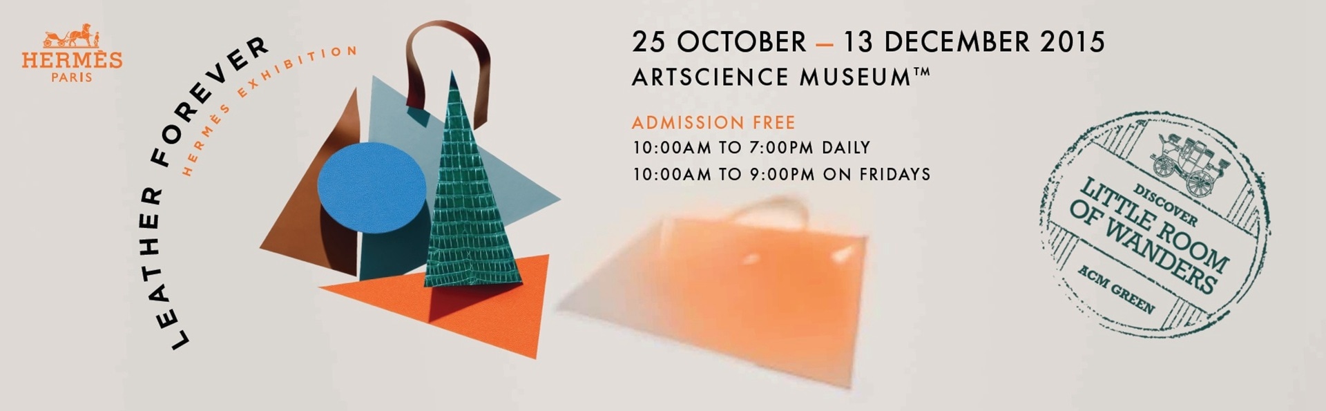 Hermès Leather Forever exhibition at ArtScience Museum