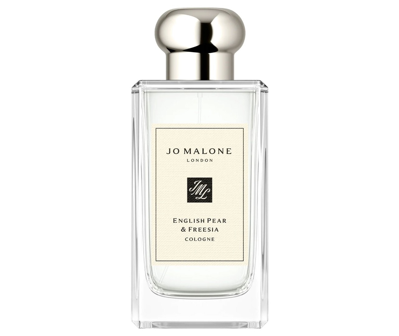 A bottle of Jo Malone English Pear and Freesia cologne
