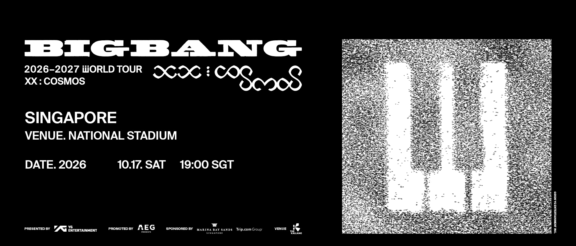 BIGBANG 2026 – 2027 WORLD TOUR < XX : COSMOS > IN SINGAPORE