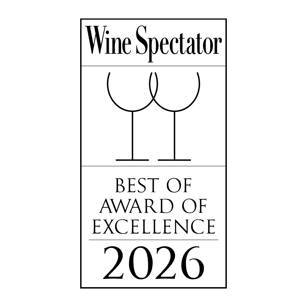 2023 – 2026 Wine Spectator Award: Best of Award of Excellence
