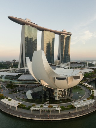 Magnete Da Viaggio Merlion Marina Bay Sands Singapore – Resina 3D, Artigianale, 8x6 Cm, Souvenir