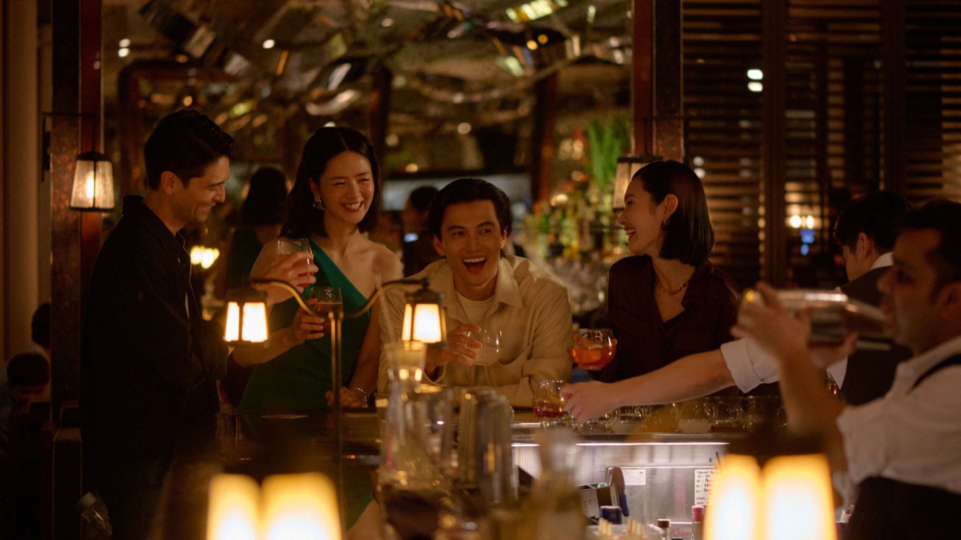 Intimate dining area at Spago Bar, ideal for a New Year's Eve celebration and dinner with loved ones