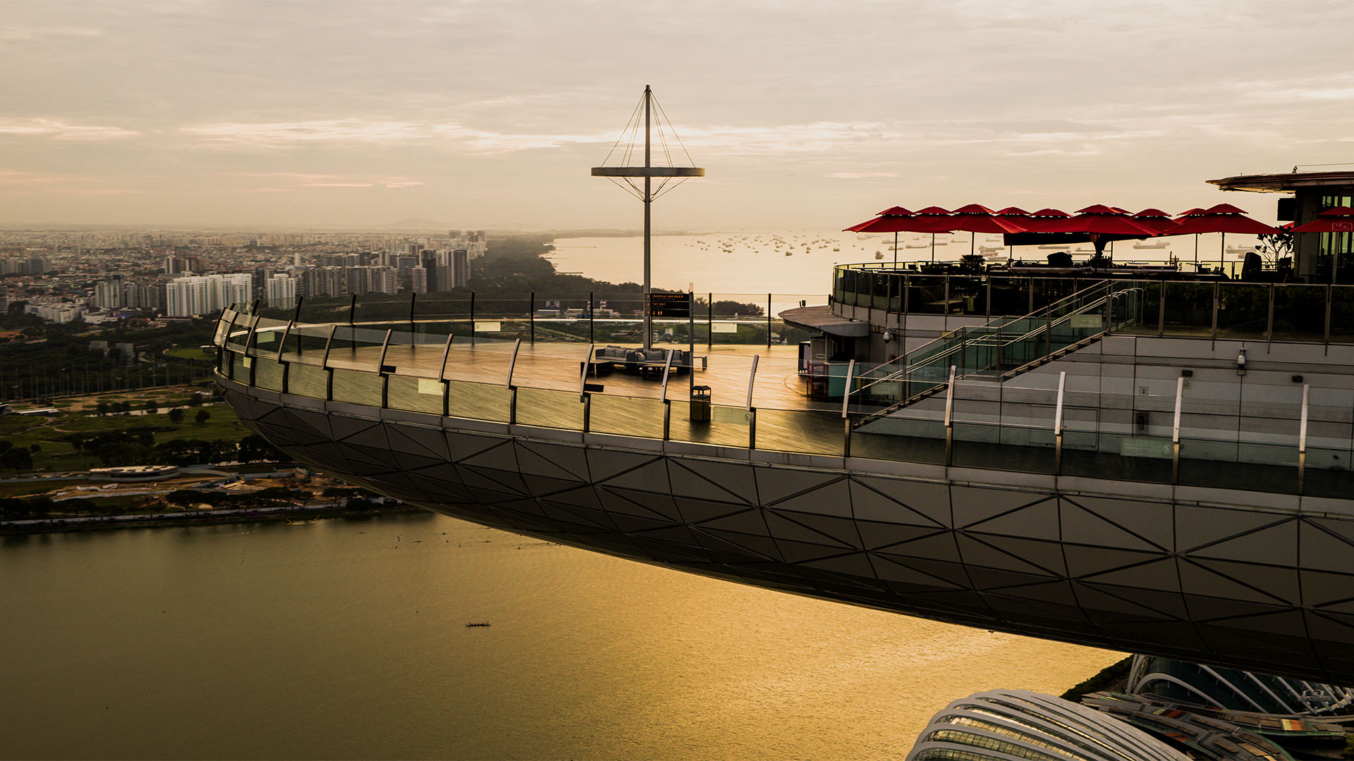SkyPark Observation Deck, perfect for sightseeing and taking in panoramic views of downtown Singapore