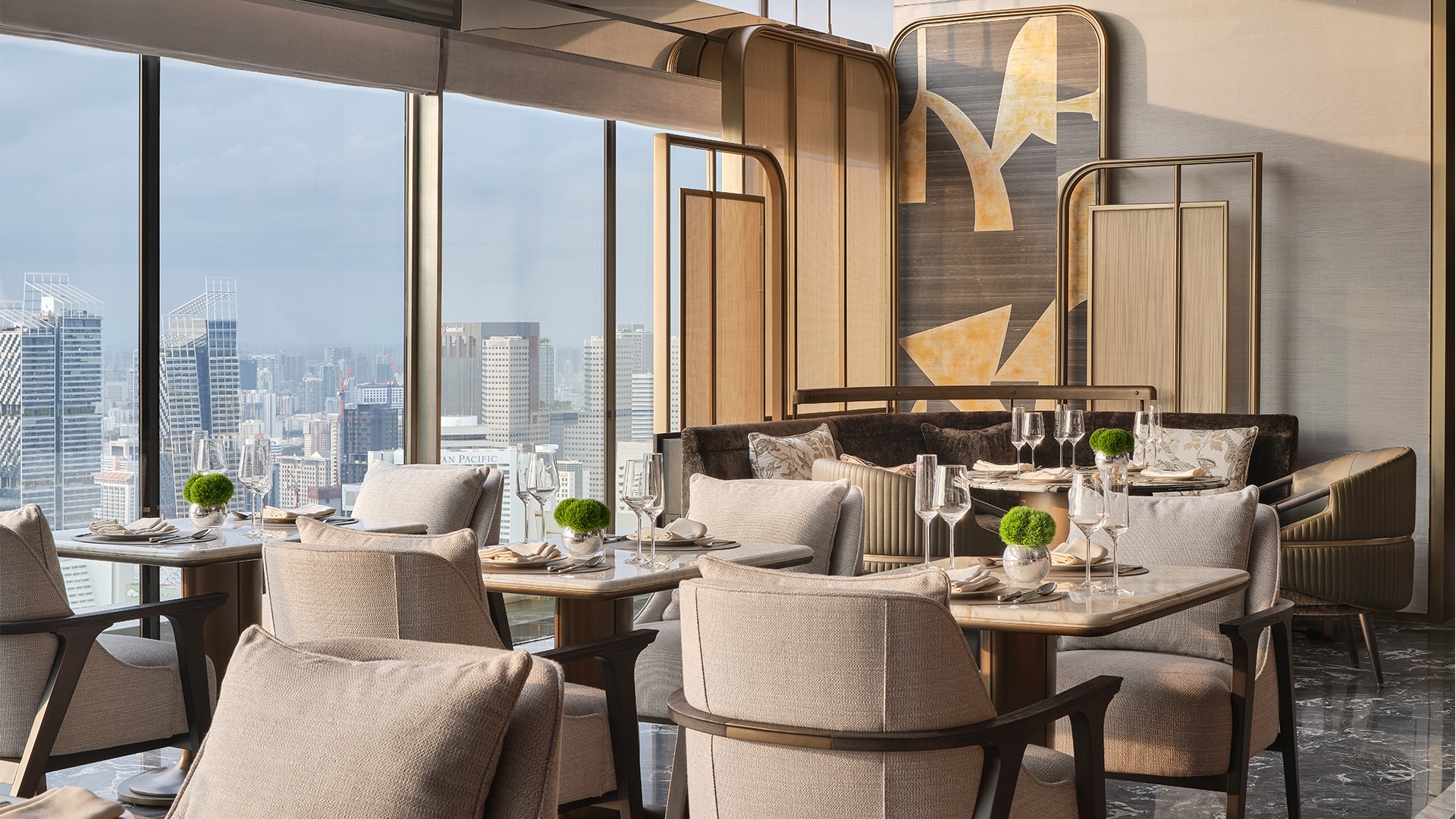 Afternoon tea at Paiza Sky Residence, a bar and lounge in Marina Bay Sands with the best high tea in Singapore