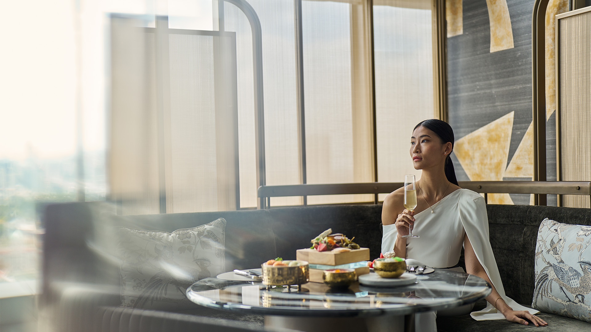 Best high tea at Paiza Sky Residence, a bar and lounge in Marina Bay Sands, Singapore