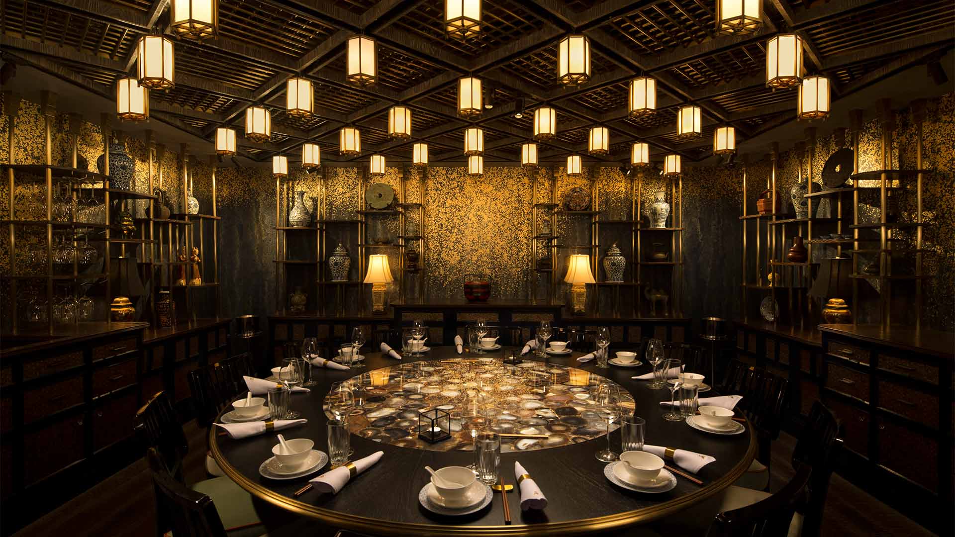 Private dining room at the best fine dining Chinese restaurant in Singapore
