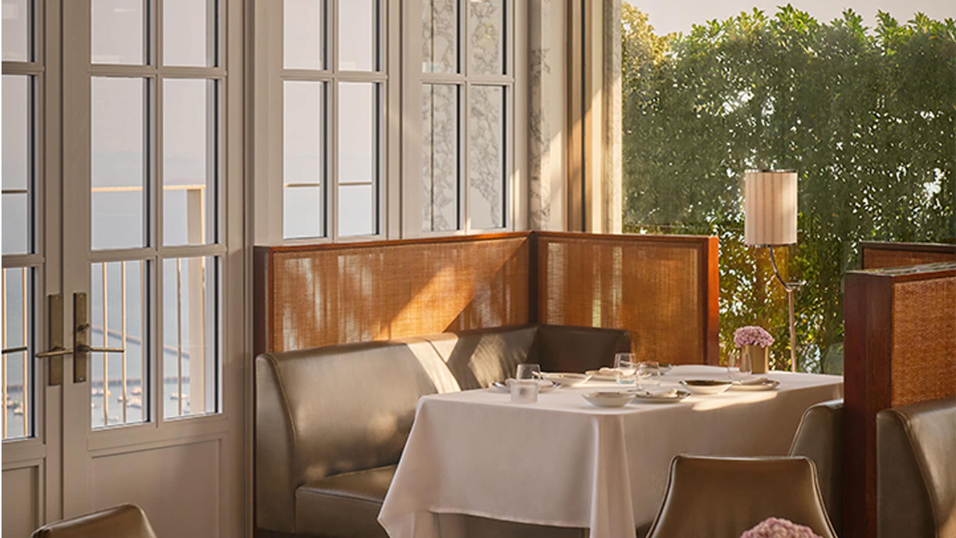 Interior of Spago Dining Room, an instagrammable restaurant at Marina Bay Sands in Singapore