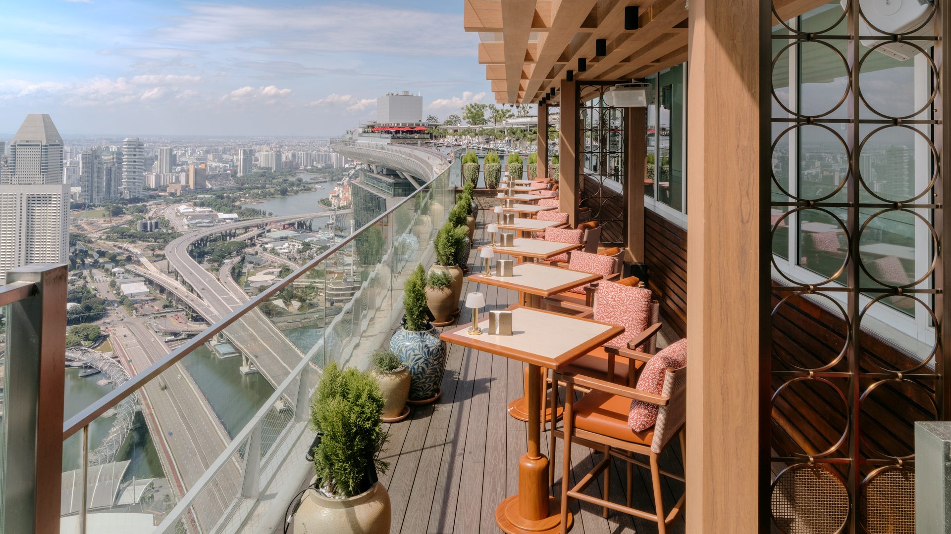Rooftop views from LAVO, a romantic Italian restaurant in Singapore