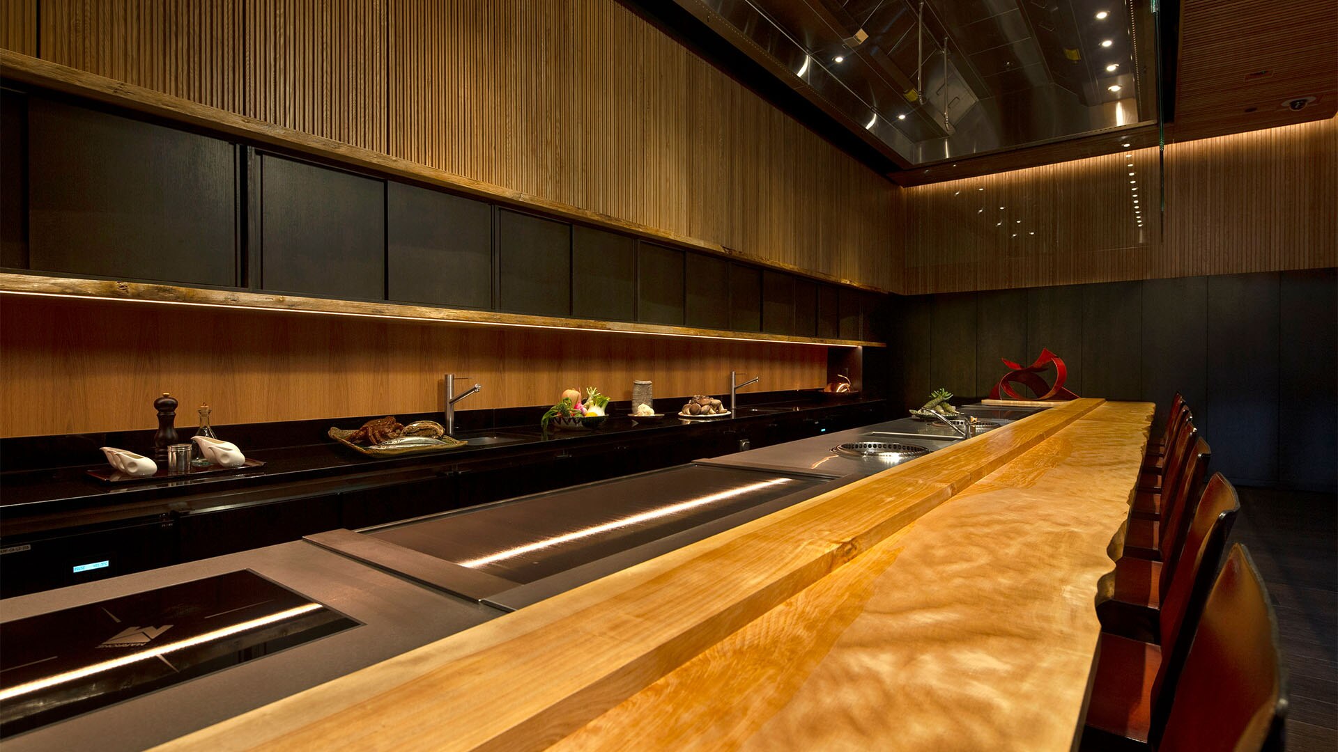 Chef's table at Waku Ghin for omakase in Singapore