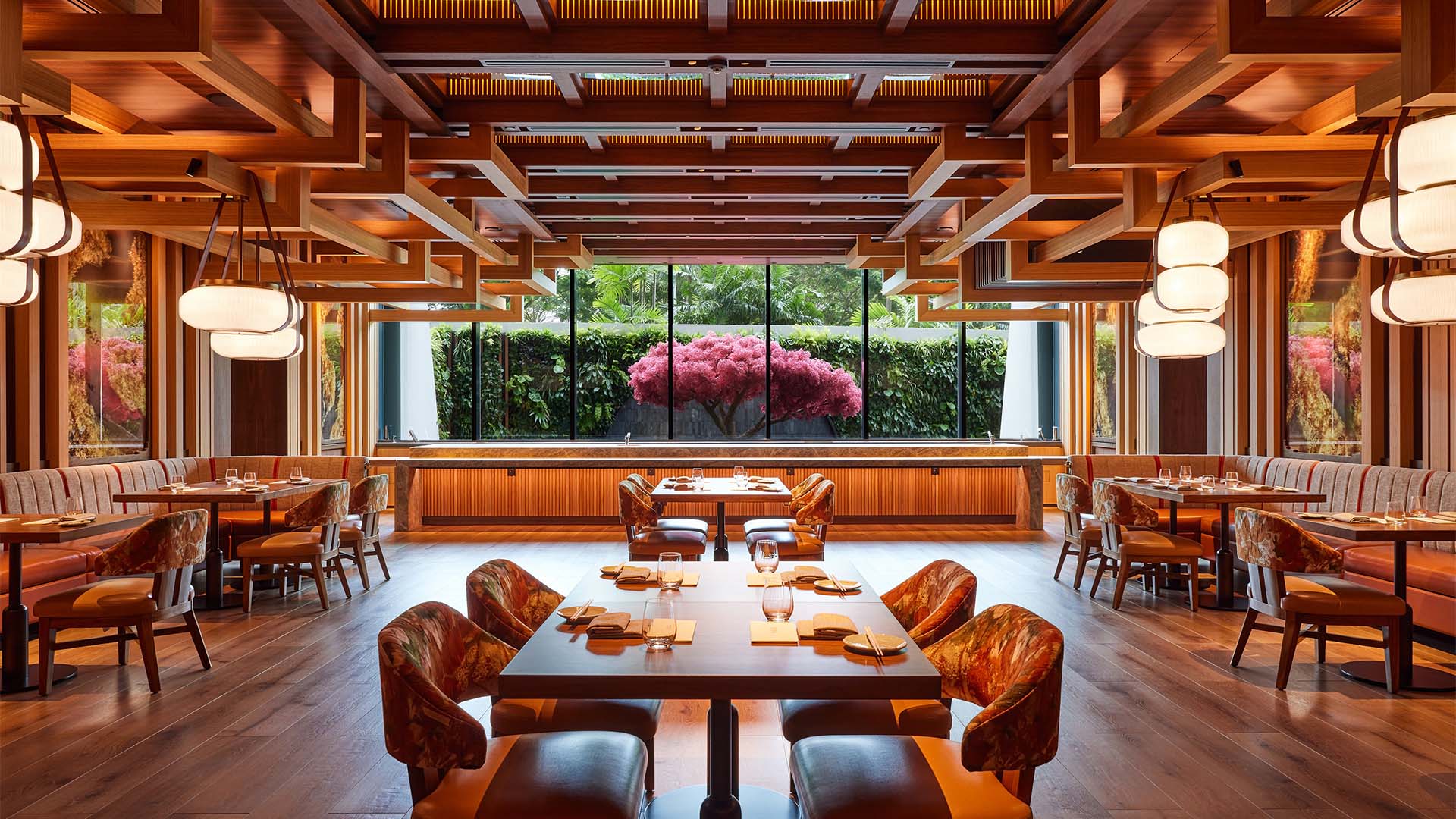 Main dining room at Wakuda Singapore