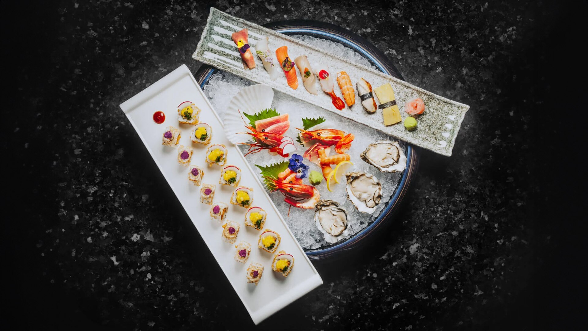 Fresh Oysters and Sashimi From KOMA, a Japanese Fine Dining Restaurant in Singapore Serving Seafood