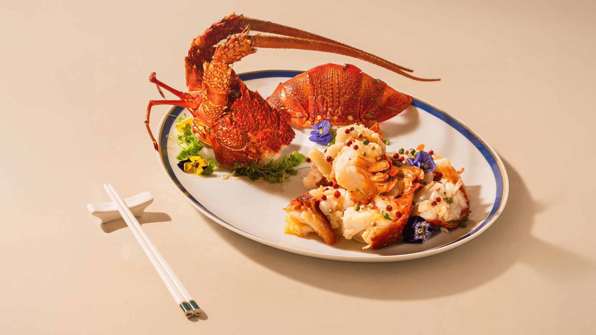 A selection of fresh lobster, abalone, mud crab and steamed fish, at Le Ju Xuan, a seafood restaurant in Singapore
