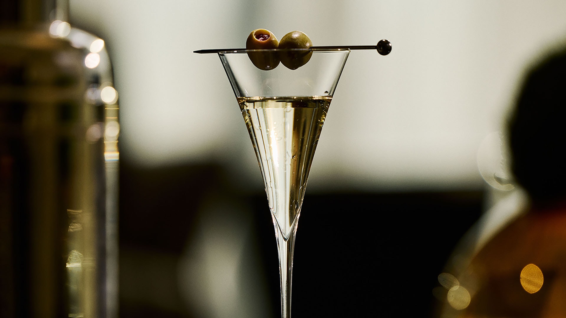 A glass of handcrafted cocktail at a bar in Singapore