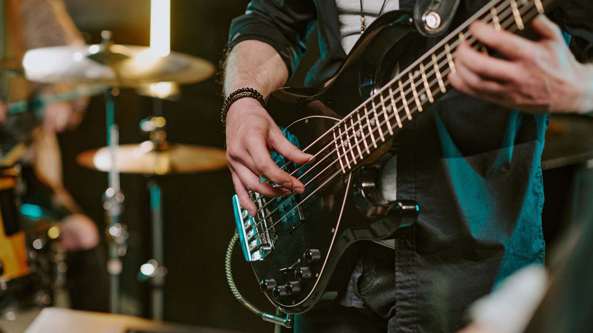 Live Band Bars Singapore with electric guitar