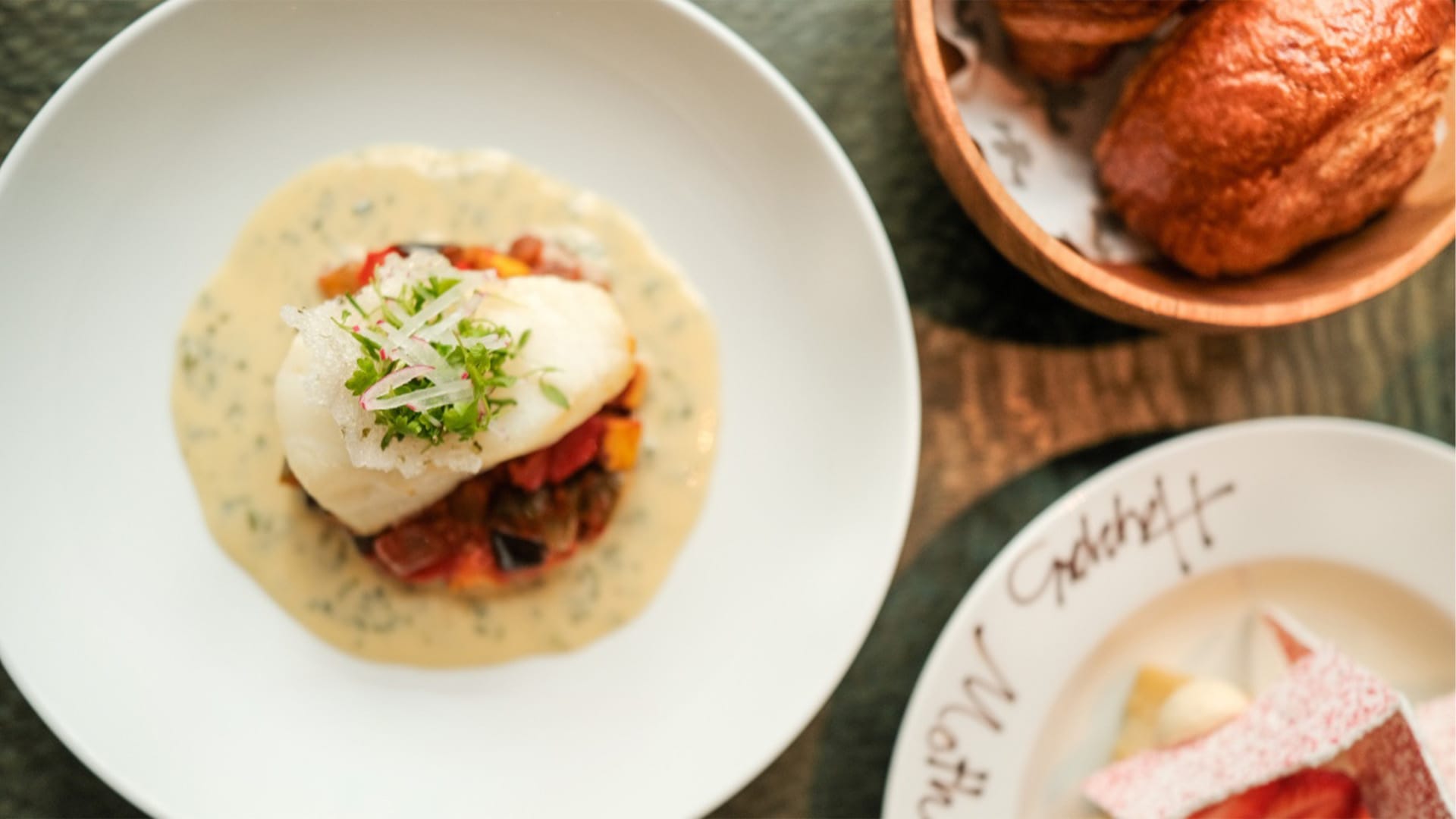 French dishes from Mother's Day 2026 exclusive brunch menu at Maison Boulud