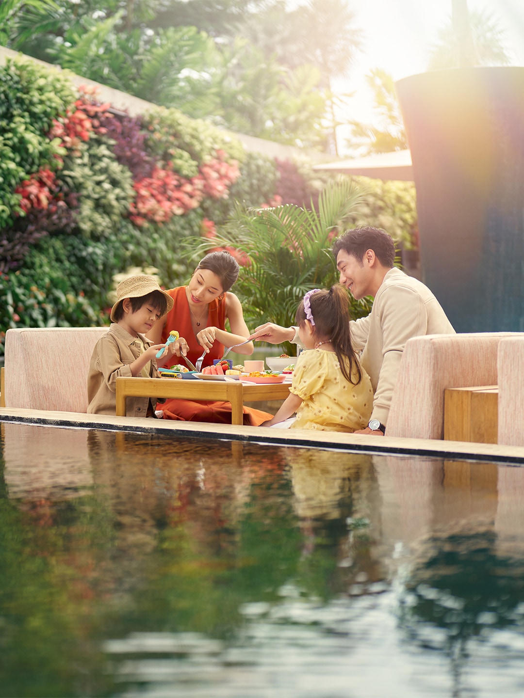 A family of 4, celebrating 2026 Mother's Day in Singapore