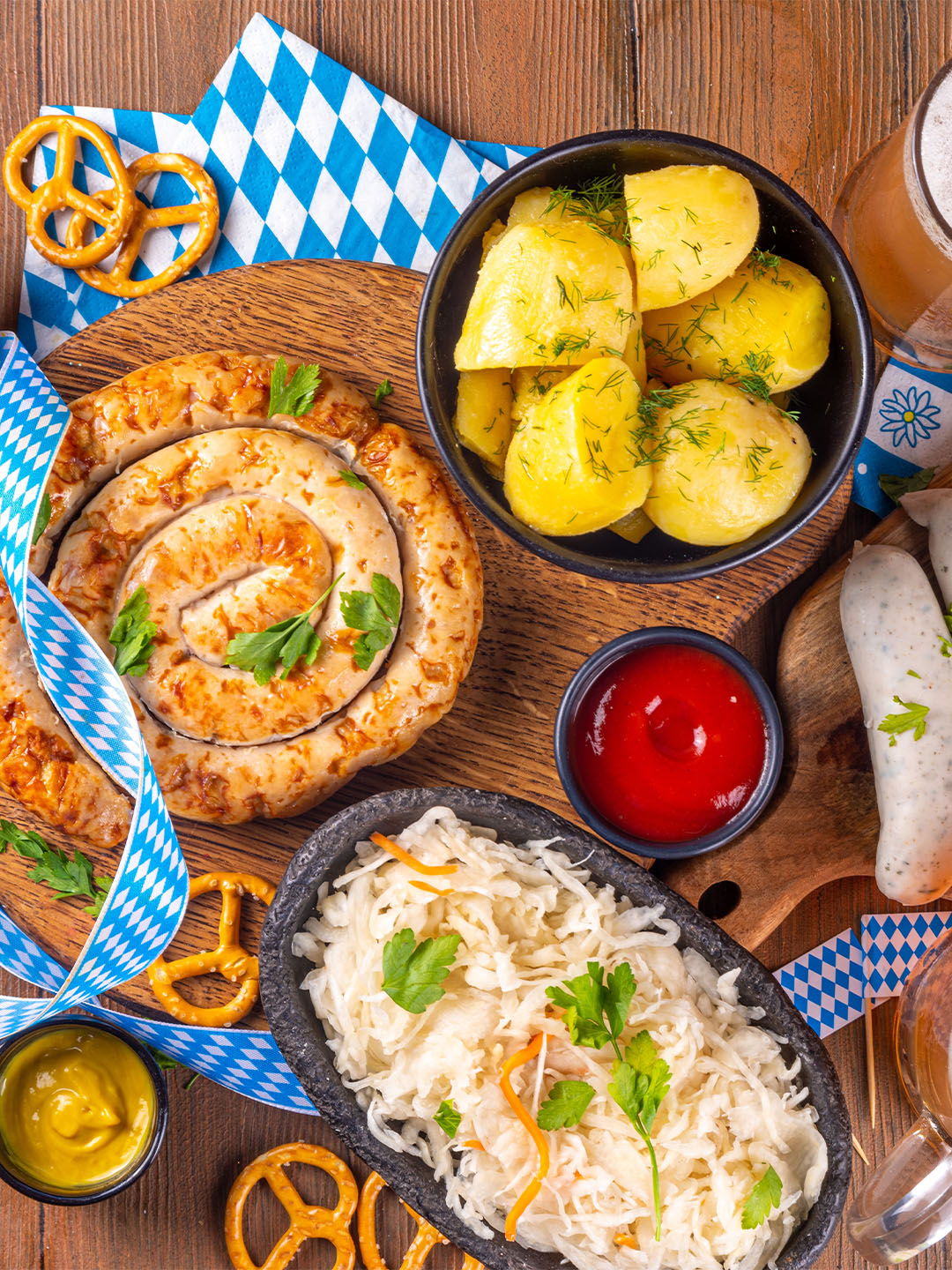 Traditional Bavarian cuisine for Oktoberfest 2025 in Singapore