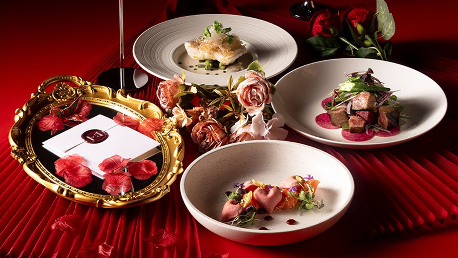 Valentine's Day menu from Koma, a Japanese fine dining restaurant in Singapore
