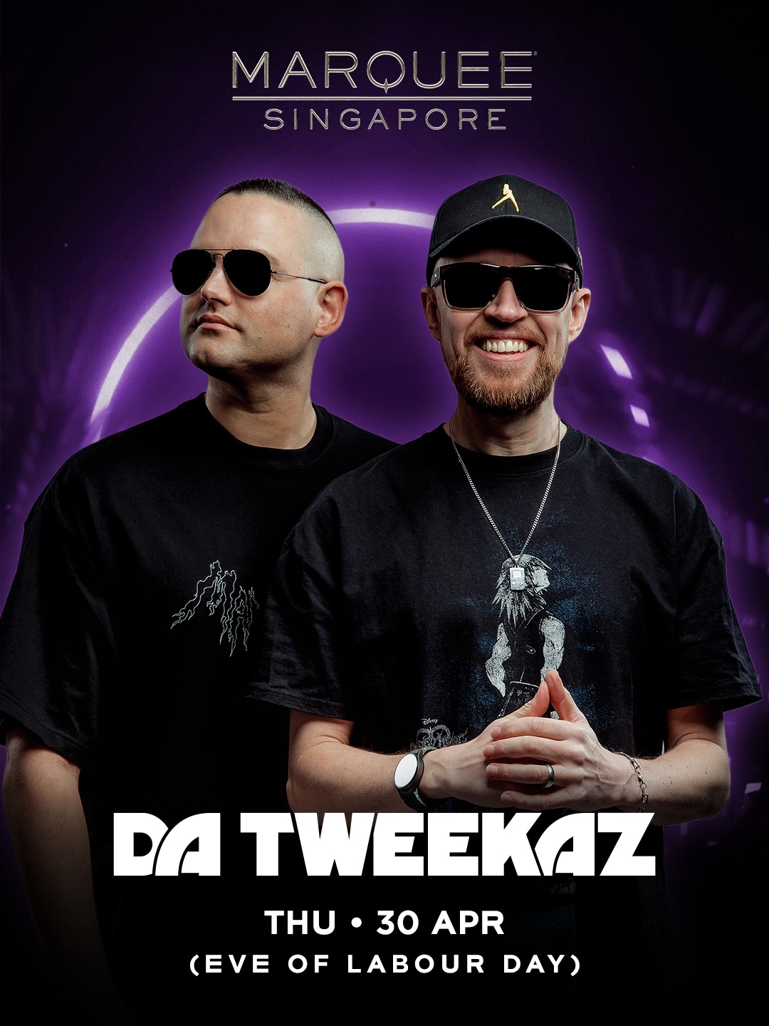 Marquee Singapore presents Da Tweekaz on 30 Apr 2026, eve of Labour Day long weekends