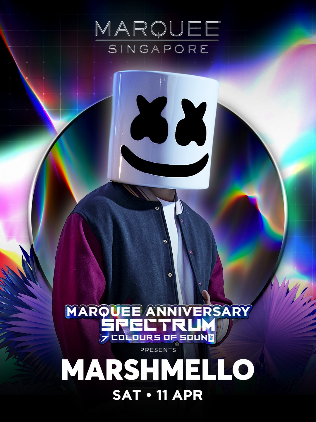 Marquee Singapore presents Marshmello on 11 Apr 2026 for their anniversary weekend