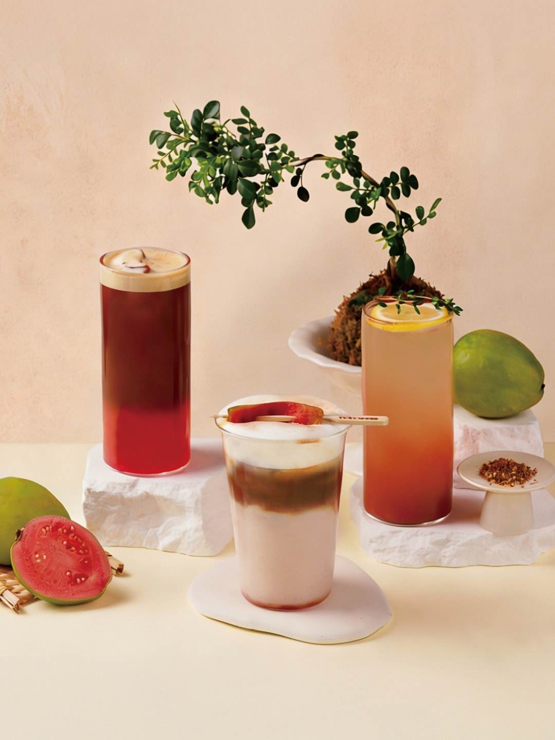 Season-exclusive creations featuring guava at Miracle Coffee