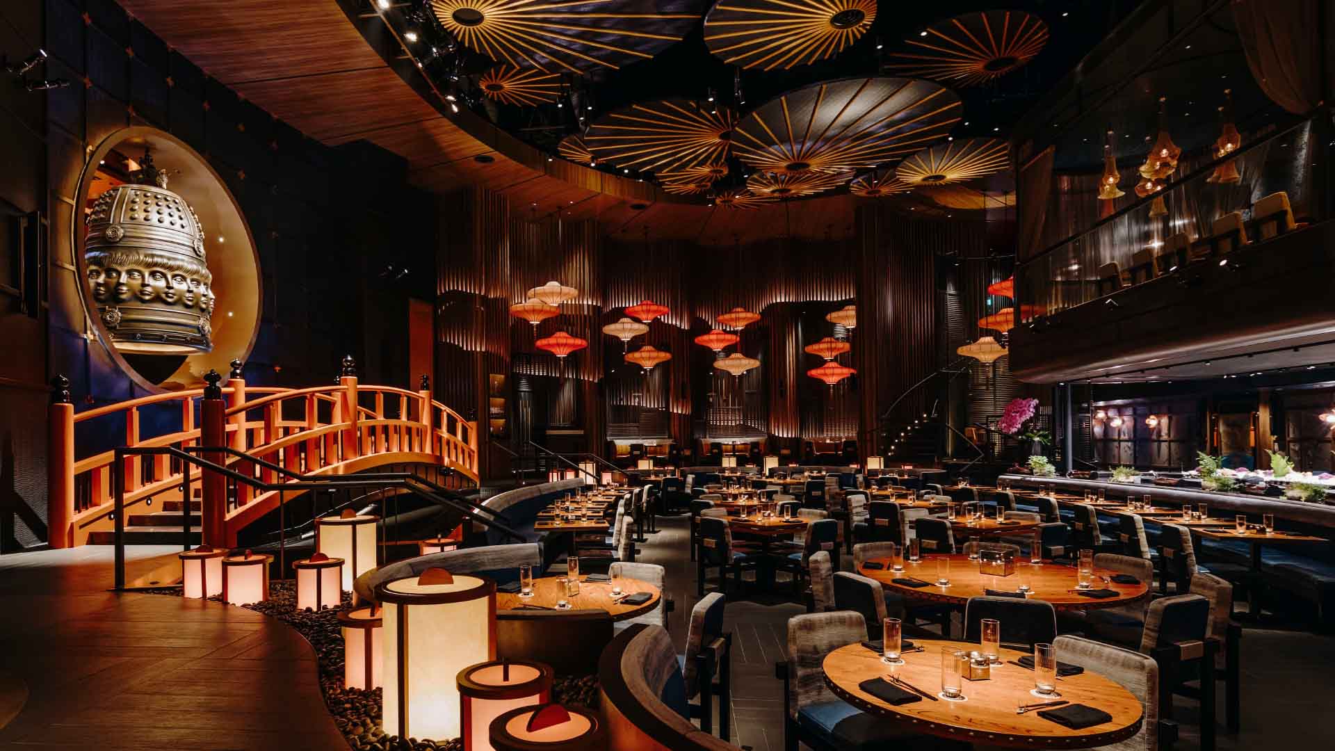 Dining area of KOMA Singapore, a Japanese fine dining restaurant