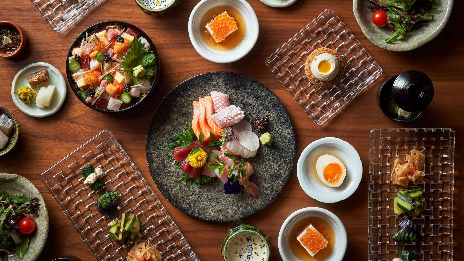 Authentic Japanese set meal at Wakuda, a Japanese fine dining restaurant in Singapore