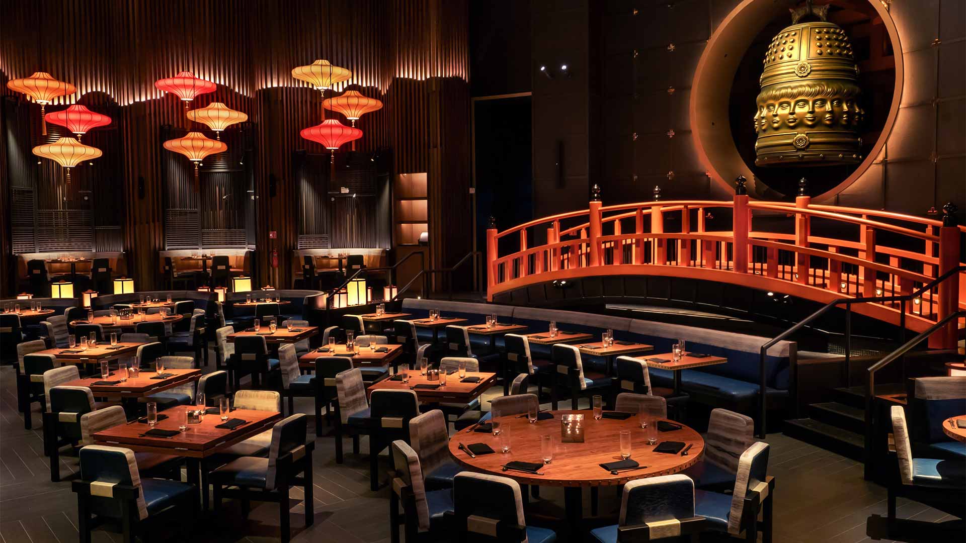 Main dining hall of KOMA Singapore, with reservations for private dining events