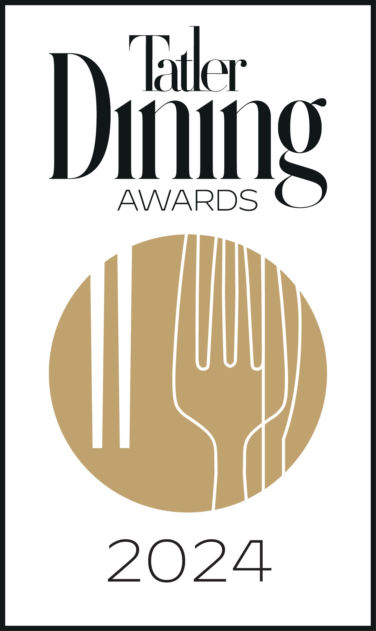 Listed in Tatler Dining Guide 2024