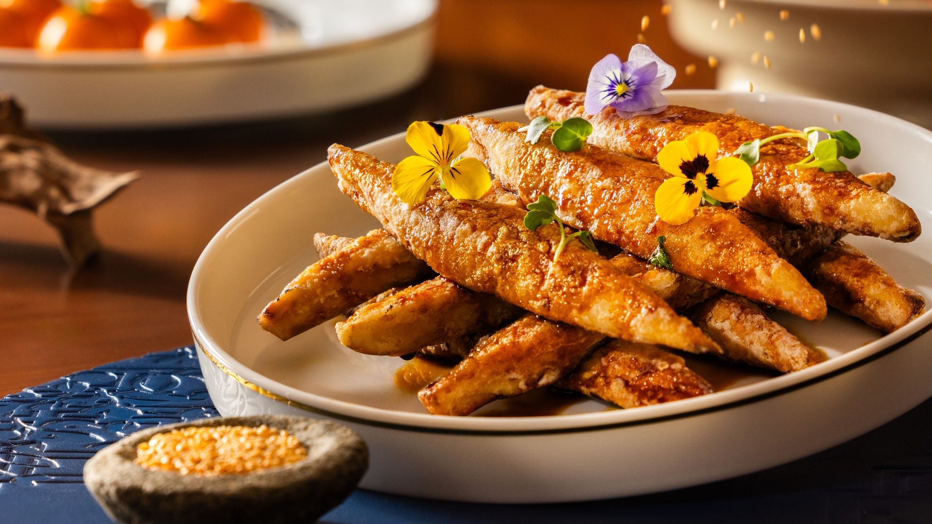 Deep-Fried Eggplant with Caramel & Spices