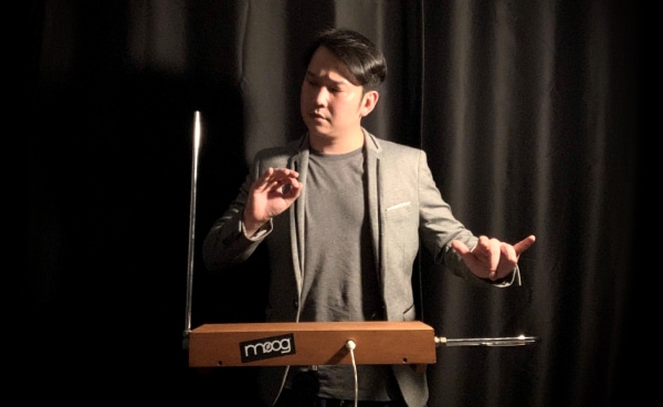 No Touch, Just Play – A Theremin Demonstration by Chris Ang