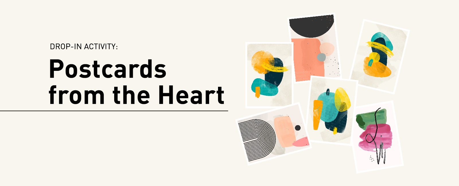 Drop-in activity: Postcards from the Heart