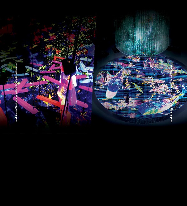 Future World and Digital Light Canvas by Teamlab