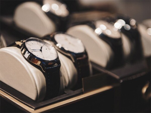 A close-up of luxury watches taken in Singapore