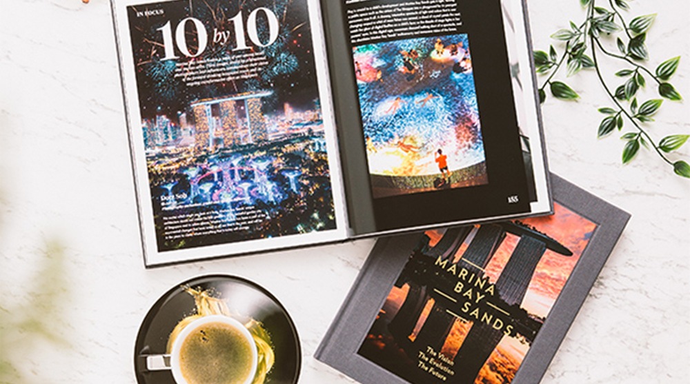 Marina Bay Sands' 10th year anniversary book available at the hotel gift shop