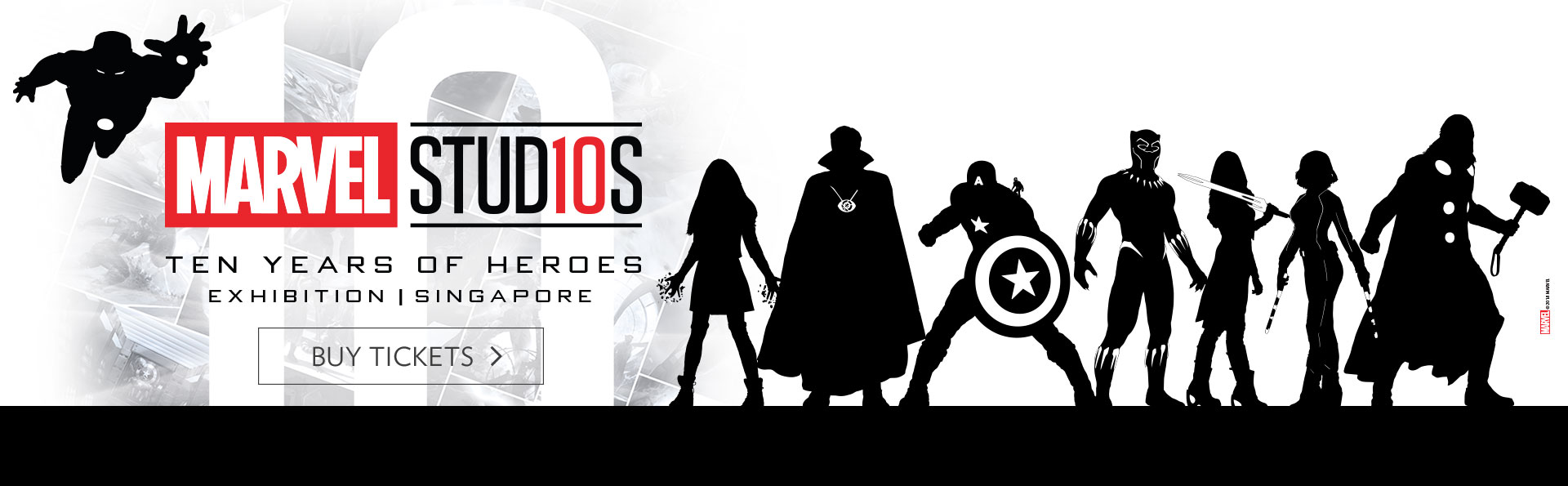 MARVEL STUDIO 10 Years of Hero Exhibition at Marina Bay Sands MARVEL STUDIO 10 Years of Hero Exhibition at Marina Bay Sands