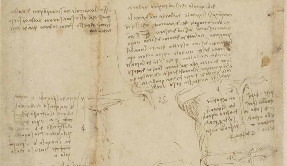 Studies on the Formation of Rainwater Circa 1508 F.796 recto  Leonardo da Vinci Codex Atlanticus