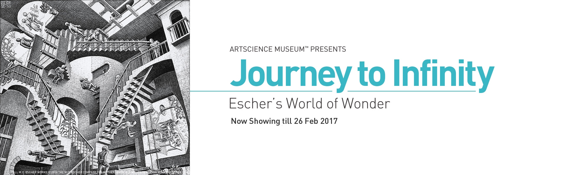 M.C.Escher exhibition at ArtScience Museum