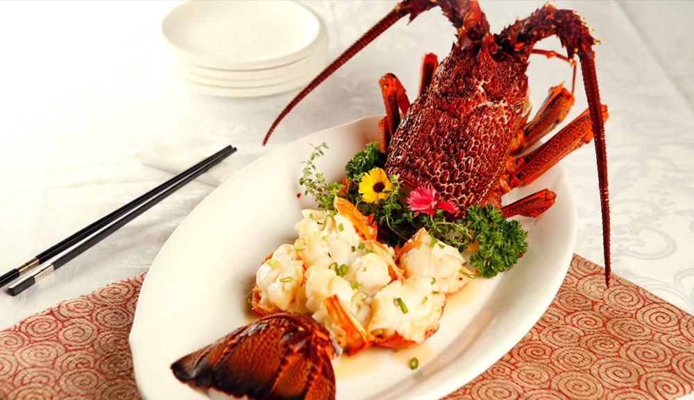 Lobster served at Imperial Treasure, a Chinese fine dining restaurant in Singapore