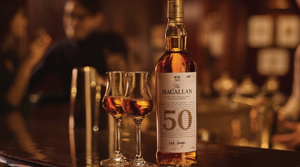 The Macallan scotch whiskey sold at 1855 The Bottle Shop, Marina Bay Sands