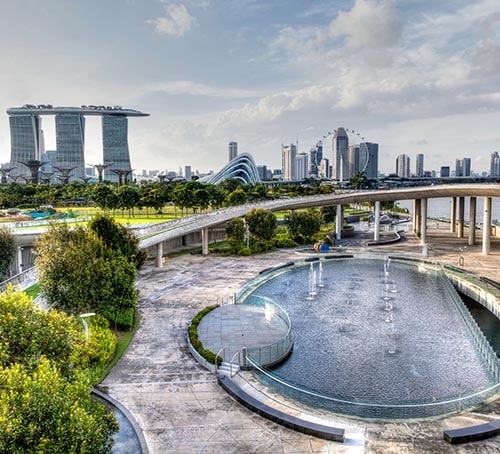 Picnic Spots in the City, Singapore Visitors Guide, Marina Bay Sands