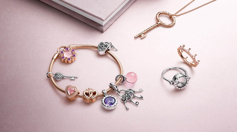 Hand-finished bracelets with charms to choose from PANDORA, a popular Valentine's Day gift for her