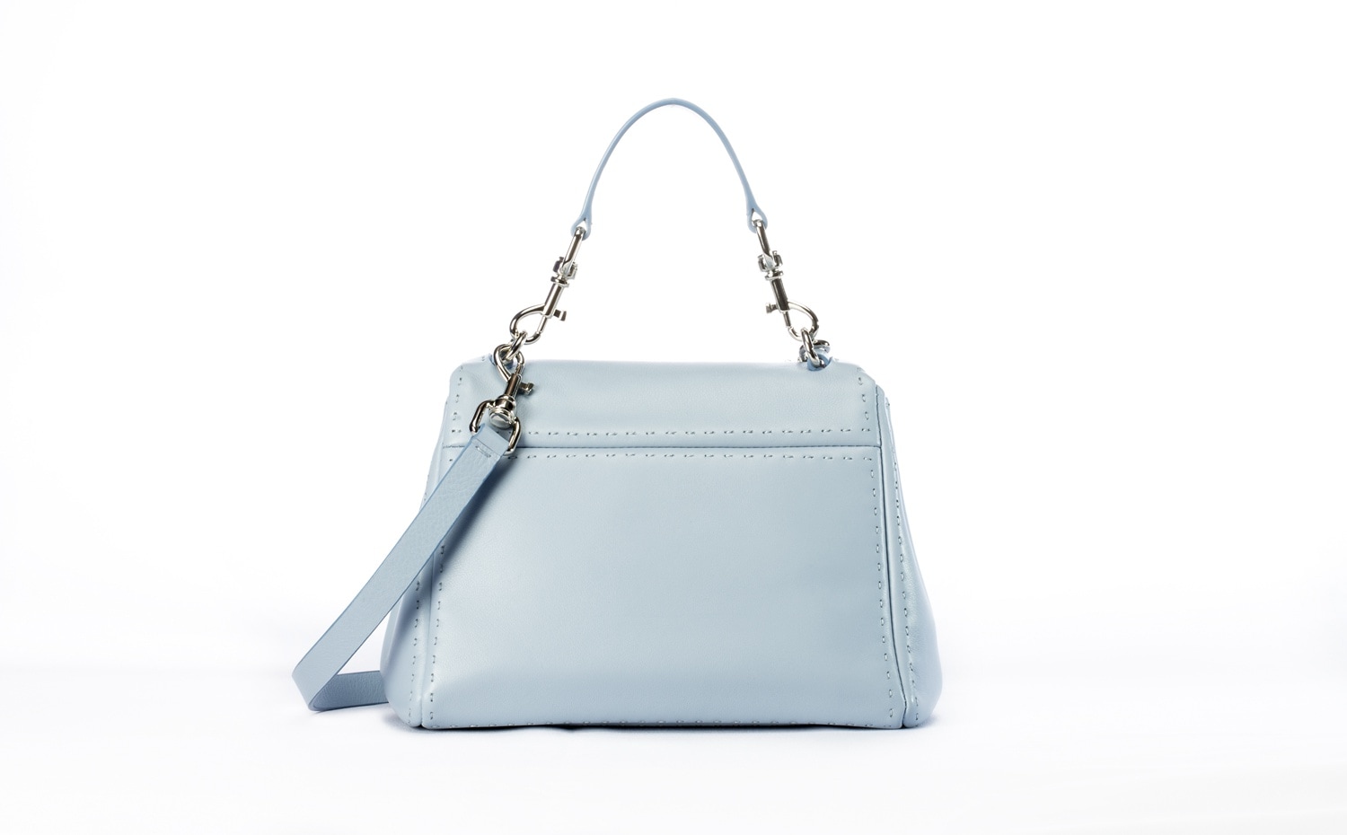 CH Carolina Herrera: Petit Baret Bag in Baby Blue
