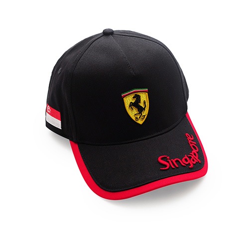 Ferrari Store: Singapore City Collection Cap in Black