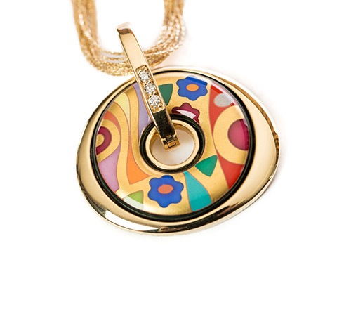 FREY WILLE: Hommage à Gustav Klimt Collection - HOPE Collection Necklace