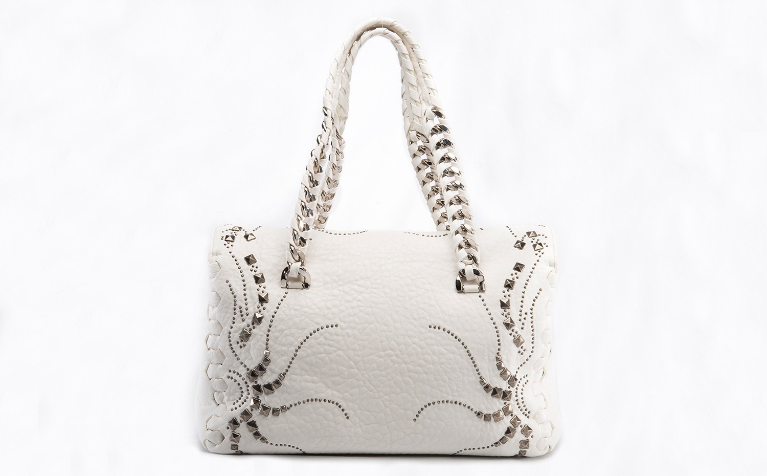 Roberto Cavalli: Regina Handbag in White