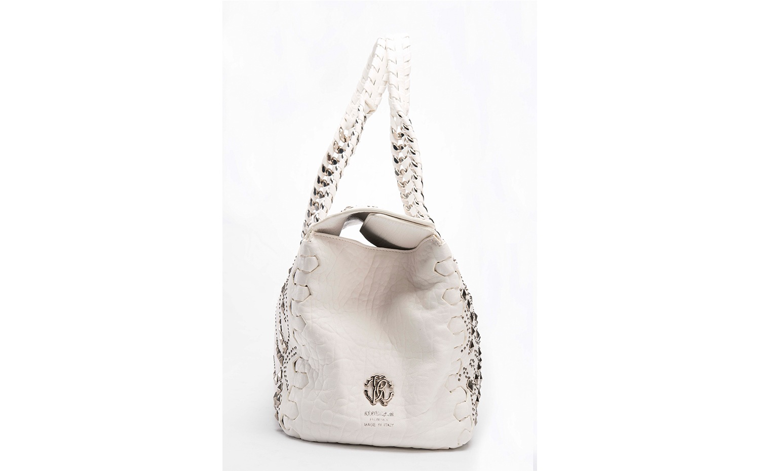 Roberto Cavalli: Regina Handbag in White