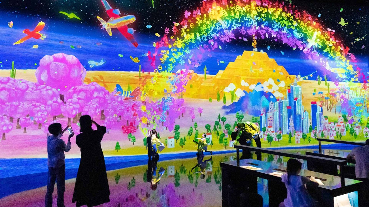 An interactive and colourful exhibition at ArtScience Museum